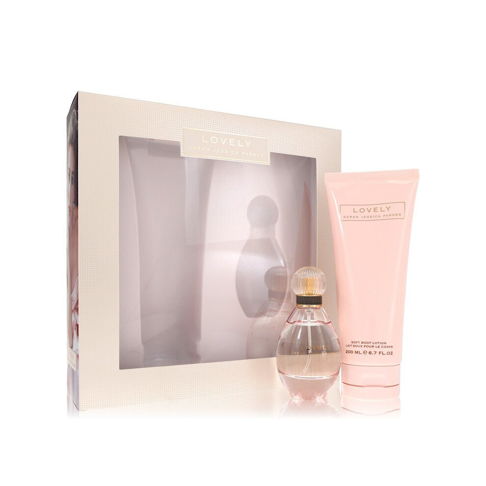 Lovely by Sarah Jessica Parker Gift Set -- 1.7 oz Eau De Parfum Spray + 6.7 oz Body Lotion