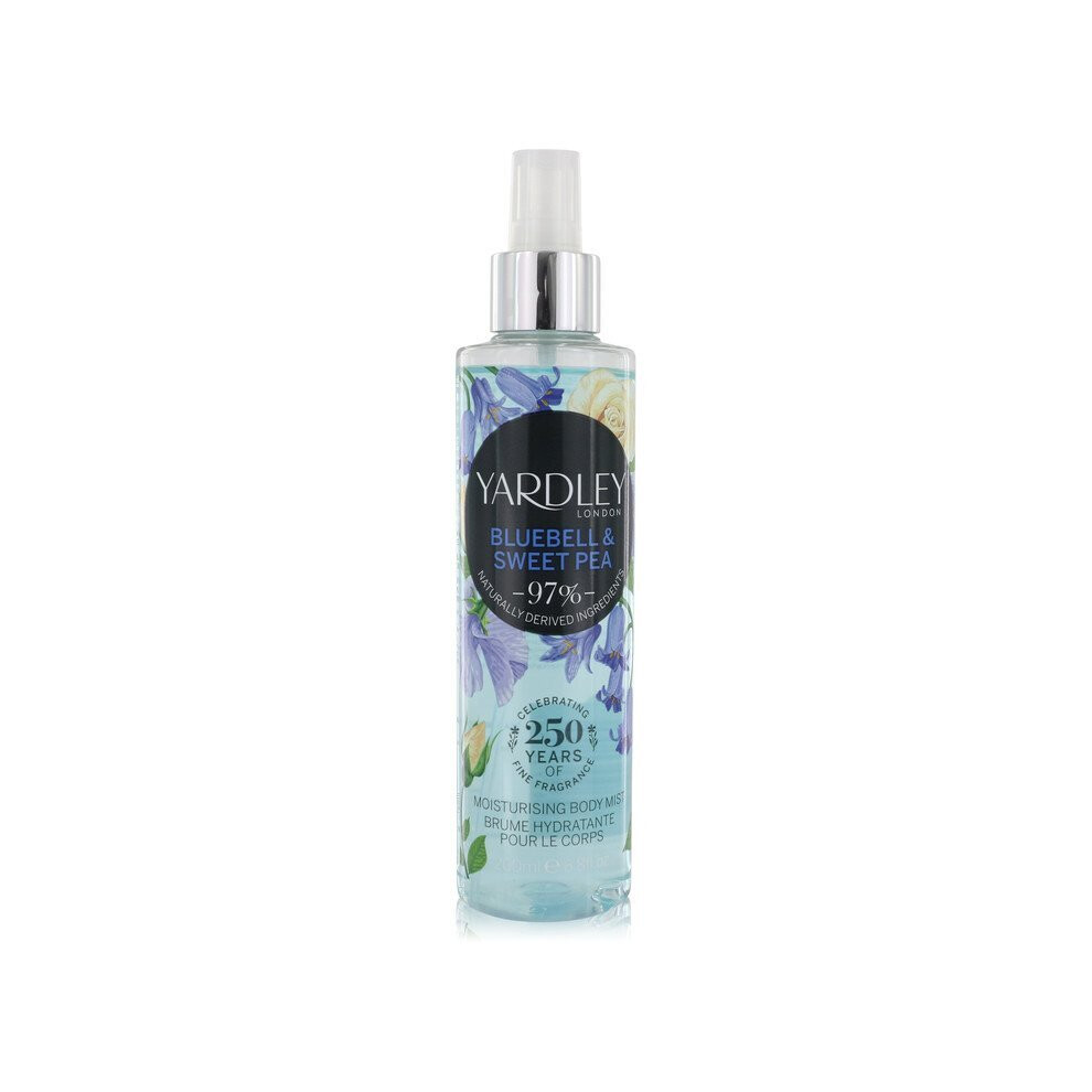 Yardley Bluebell & Sweet Pea Perfume 200 ml Moisturizing Body Mist for Women - Image 3