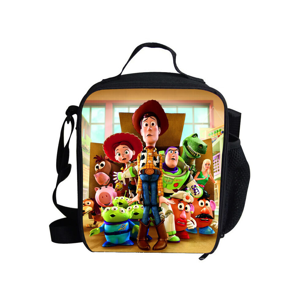 (C) Hot Cartoon Lunch Bag Kids School Character Toy Story Cowboy Lunch Bag For  Boys