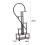 Living And Home 2 Pcs Half-Heart-Shaped Tiered Plant Stand Rustic Brown 5