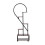Living And Home 2 Pcs Half-Heart-Shaped Tiered Plant Stand Rustic Brown 2