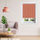 (Papaya, 120 cm Width x 140 cm Drop) Beanstalk Leaf Design Blackout Roller Windows Blinds 2