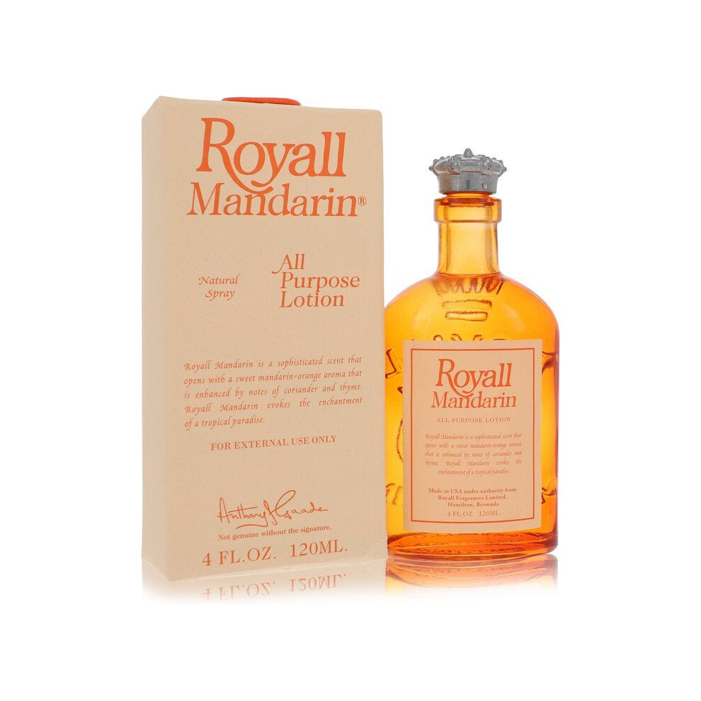 Royall Fragrances Royall Mandarin By All Purpose Lotion / Cologne 4 Oz