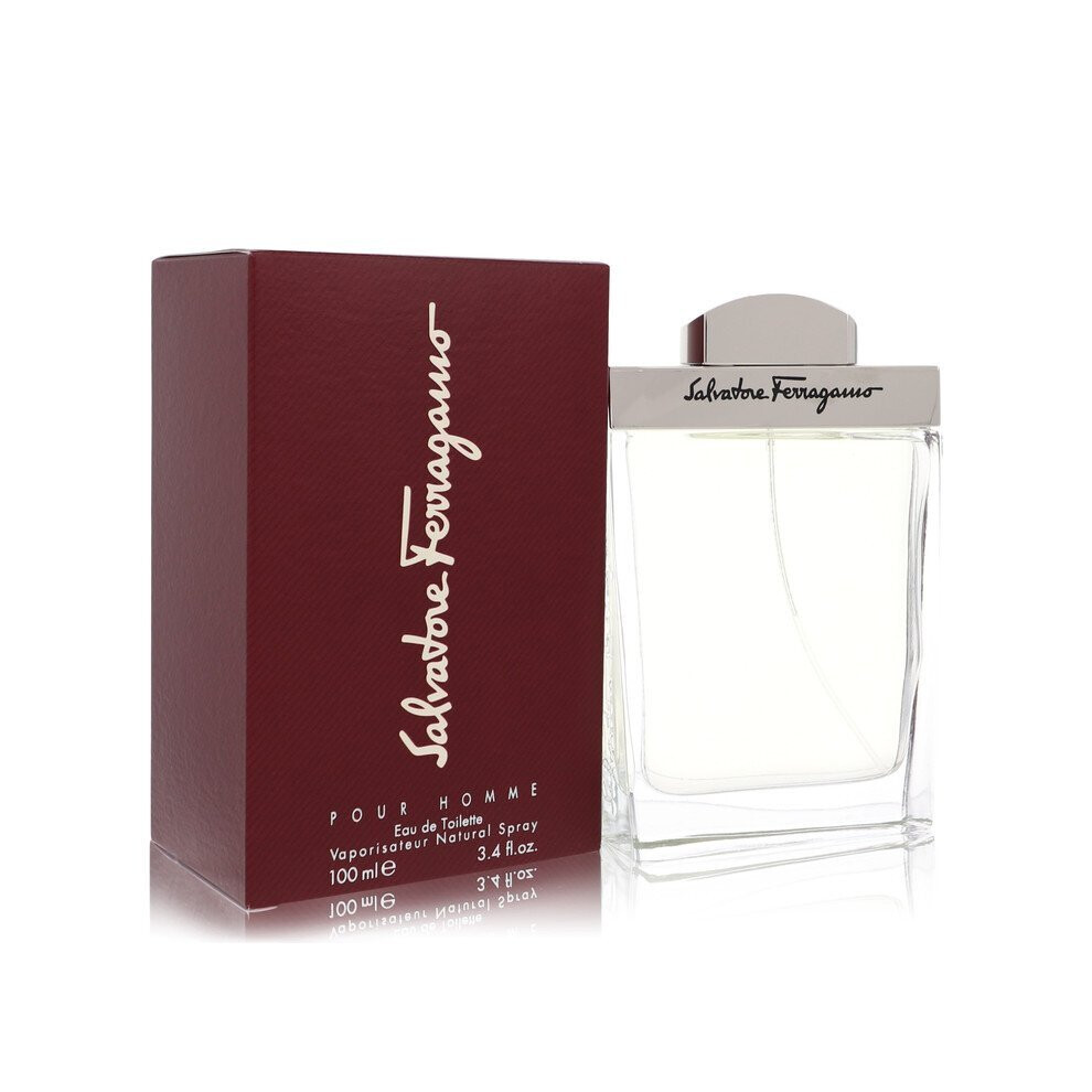 Salvatore Ferragamo By For Men. Eau De Toilette Spray 3.4 Ounces 3.4 Fl. Oz.