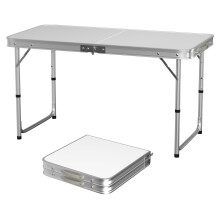 Folding Table Outdoor Indoor Garden Picnic Camping BBQ Fold Up Desk 4FT/120cm Waterproof Lightweight Tables 120x60x70/62x55cm
