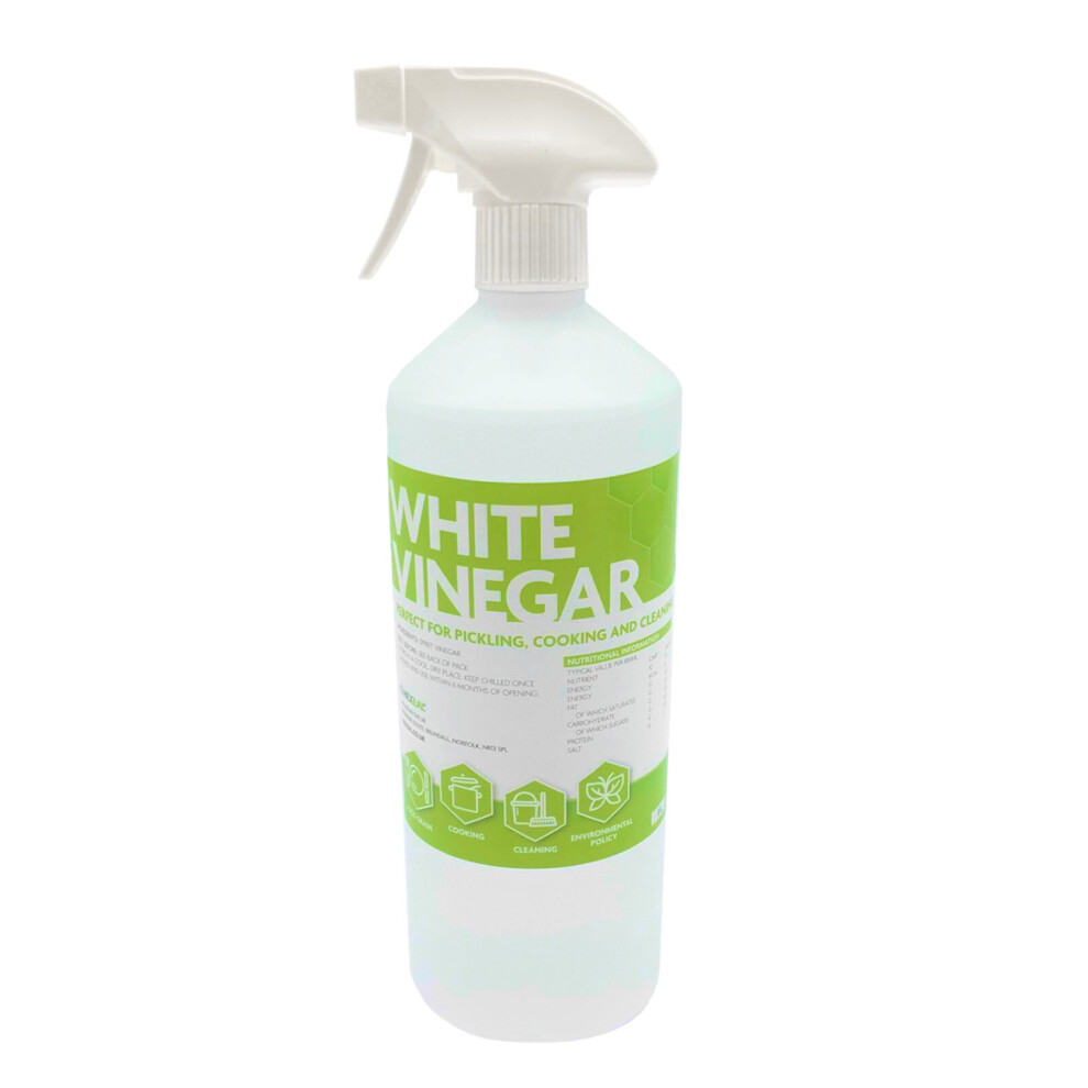 Hexeal WHITE VINEGAR | 1L Spray | Food Grade Suitable for Cleaning, Baking, Cooking & Pickling