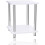 Small 2 Tier White Gloss Finish Side Table with Shelf Bedroom Coffee End Table 2