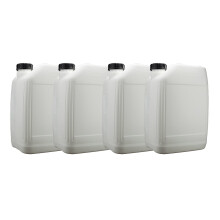 4 x Heavy Duty 20 Litre Anti Glug Ecovent Jerry Can Plastic Water Tank