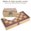 3 in 1 Chess Wooden Set Fold Chessboard Backgammon Draughts Wood Board 3