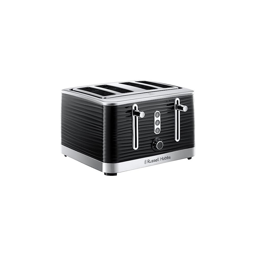 Russell Hobbs 24381 Inspire High Gloss Plastic Four Slice Toaster, Black