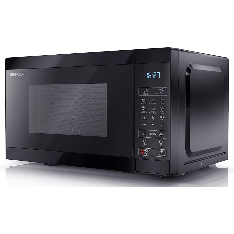 SHARP YC-MG02U-B Compact 20 Litre 800W Digital Microwave with 1000W Grill