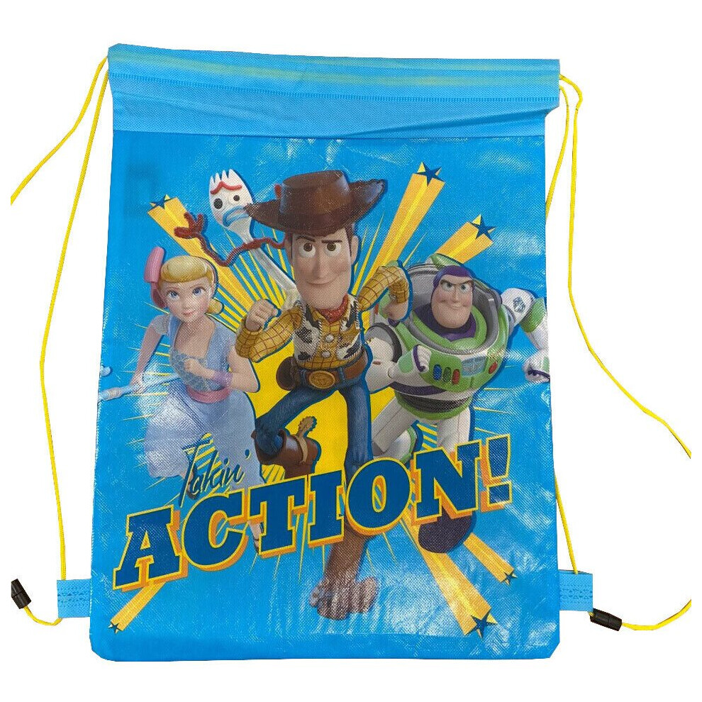 Toy Story Action Children\'s Character Pull String School Gym Shoe Swim P.E. Bag