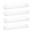 Wall Mounted Spice Rack Organizer,Clear Acrylic Spice Shelf Storage Holder for Wall Kitchen Pantry Cabinet Door 4 Pack 1