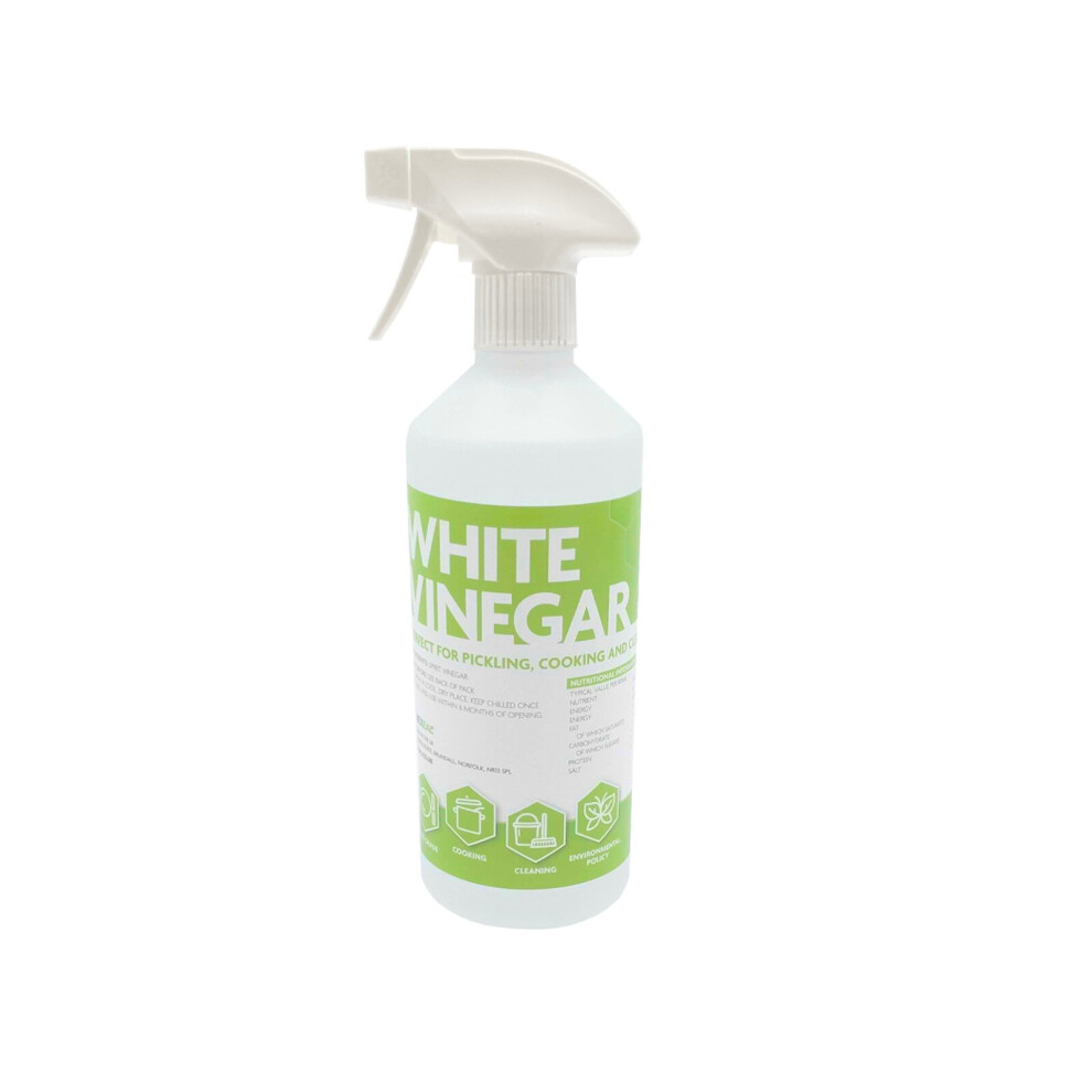 Hexeal WHITE VINEGAR | 500ml Spray | Food Grade Suitable for Cleaning, Baking, Cooking and Pickling