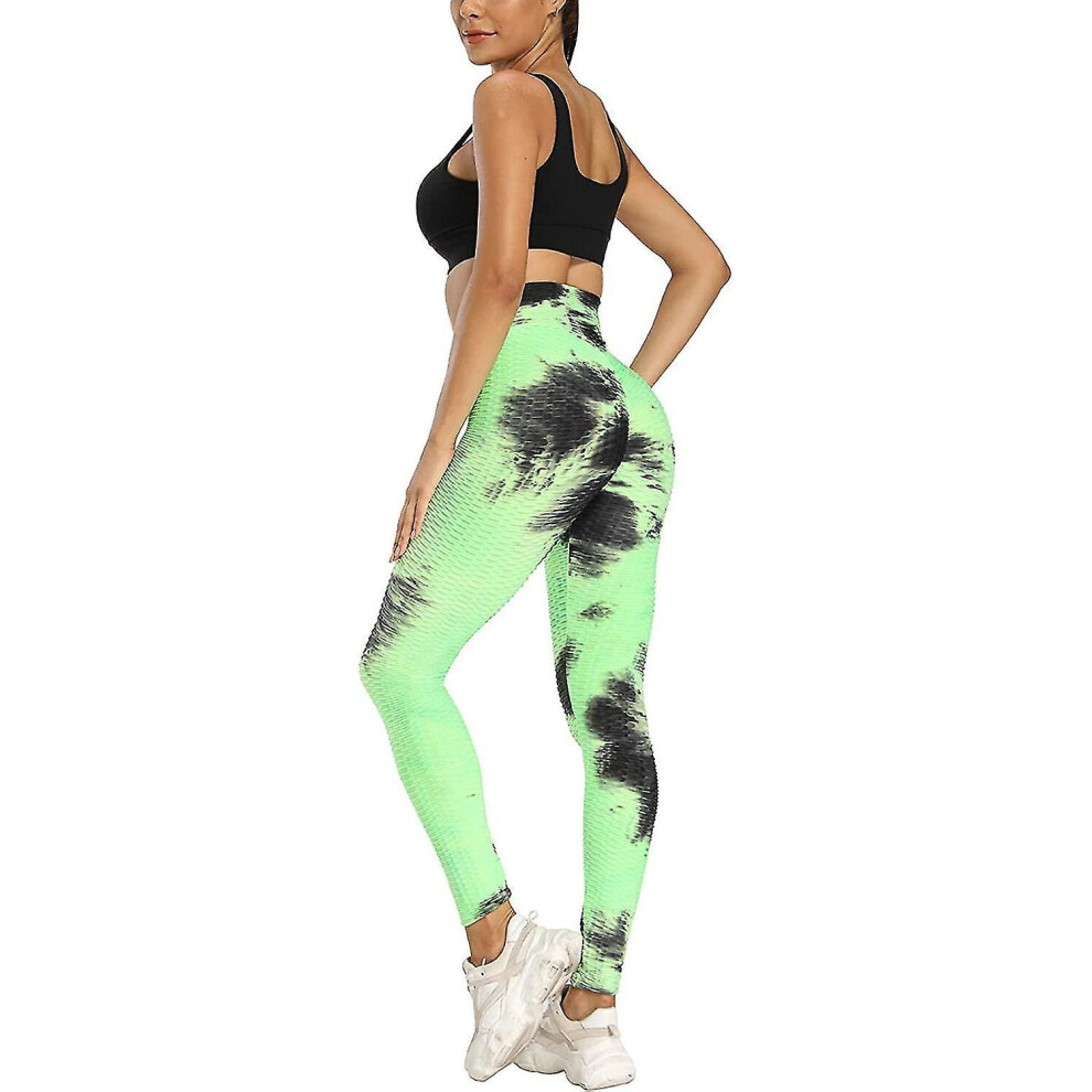 Womens Yoga Pants Workout Leggings, Tie Dye High Waisted Tummy Control Yoga Pants Butt Lifting Leggi