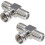 Coaxial Cable Splitter, Cable Splitter Coax T Connector Adapter 2