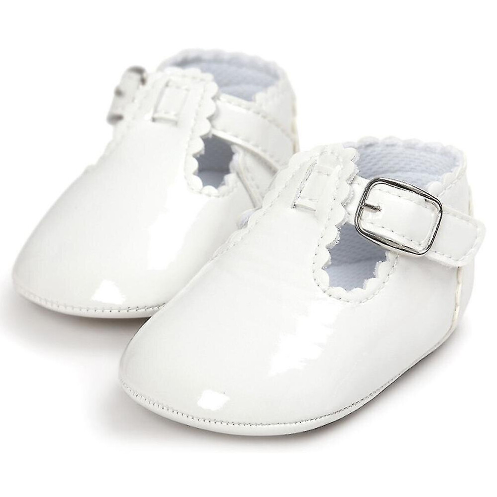 Baby Girls Mary Jane Flats Shoes With Non-slip Soft Sole Toddler First Walkers Newborn Princess Dres