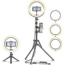 10''led Selfie Ring Light,dimmable Beauty Ringlight,with Tripod Stand And Cell Phone Holder