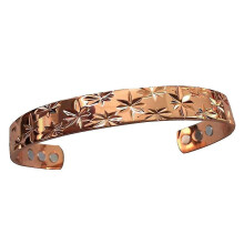 Brass Bracelet Magnetic Healing Therapy Arthritis Pain Relief Bangle Women Men
