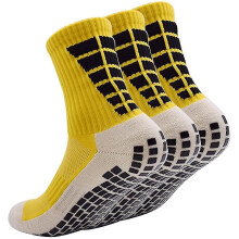 Anti Slip Football Socks,non Slip Sports Grip Socks, Yellow