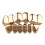 Hiphop Teeth Set Smooth Plane Teeth Braces Top & Bottom Teeth 6