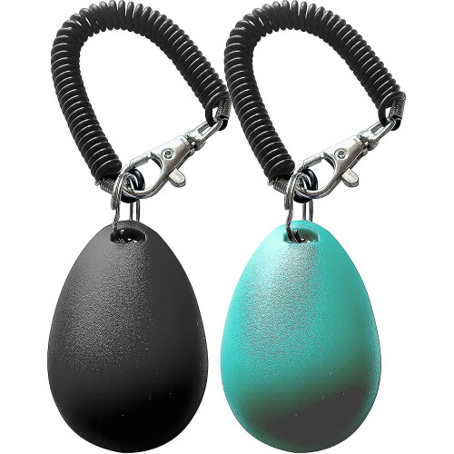 Pet Training Clicker With Wrist Strap, Dog Training Clickers, Black Green 2