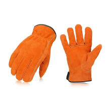 Leather Driver Gloves Short Full Leather Driver Short Electric Welding No Lining Summer Breathable