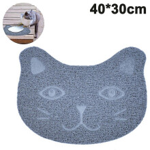 Cute Cat Pvc Food Bowl Pad Non-slip Food Mat For Dog Cat Puppy