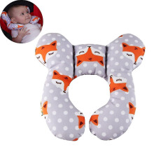 Baby Travel Pillow Head Neck Support Pillow For 0-1 Year Old Baby, Fox