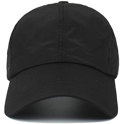 Womens Criss Cross Ponytail Baseball Cap Adjustable 2