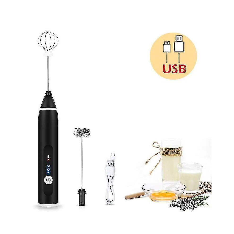 Usb Electric Egg Whisk Automatic Handhold Foam Coffee Maker Egg Beater Cappuccino Frother Portable K-image-OPC-PBZGBW7-NEW