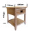 (Short:50Wx50Dx60H) Console Table with 1 Drawer and Shelf 2
