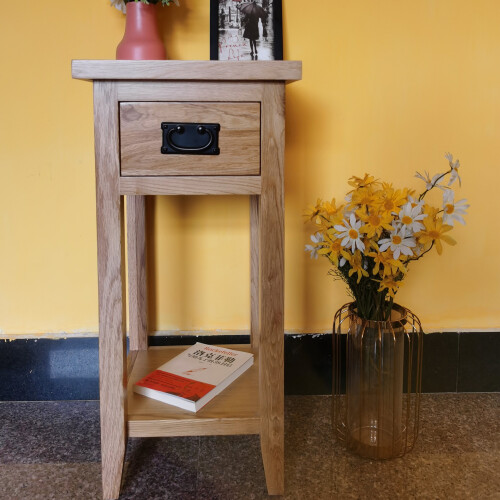 (Tall:36Wx36Dx74H) Console Table with 1 Drawer and Shelf 1