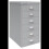 Bisley Multi Drawer Cabinet 6 Drawers Silver 1