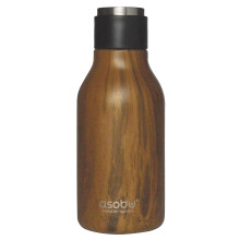 Asobu Urban Insulated & Double Walled Bottle Wood 473ml