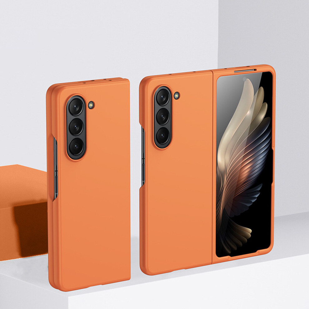 (orange) Z Fold 5 5G Case 2023, 2 in 1 Ultra Slim Lightweight Anti-Drop Cover for Samsung Galaxy Z Fold 5 5G Protective Case