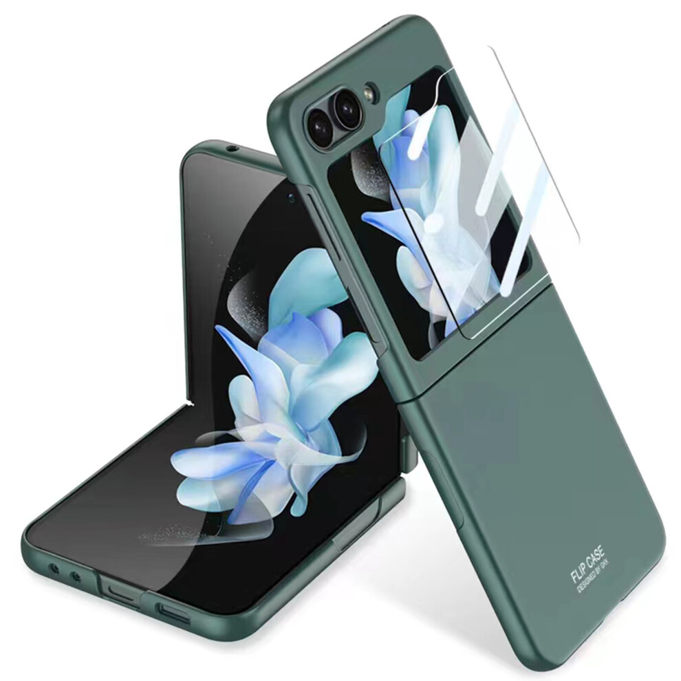 (green) for Samsung Galaxy Z Flip 5 5G Case, All-Inclusive Shockproof Case Protective Slim Case for Z Flip 5 2023