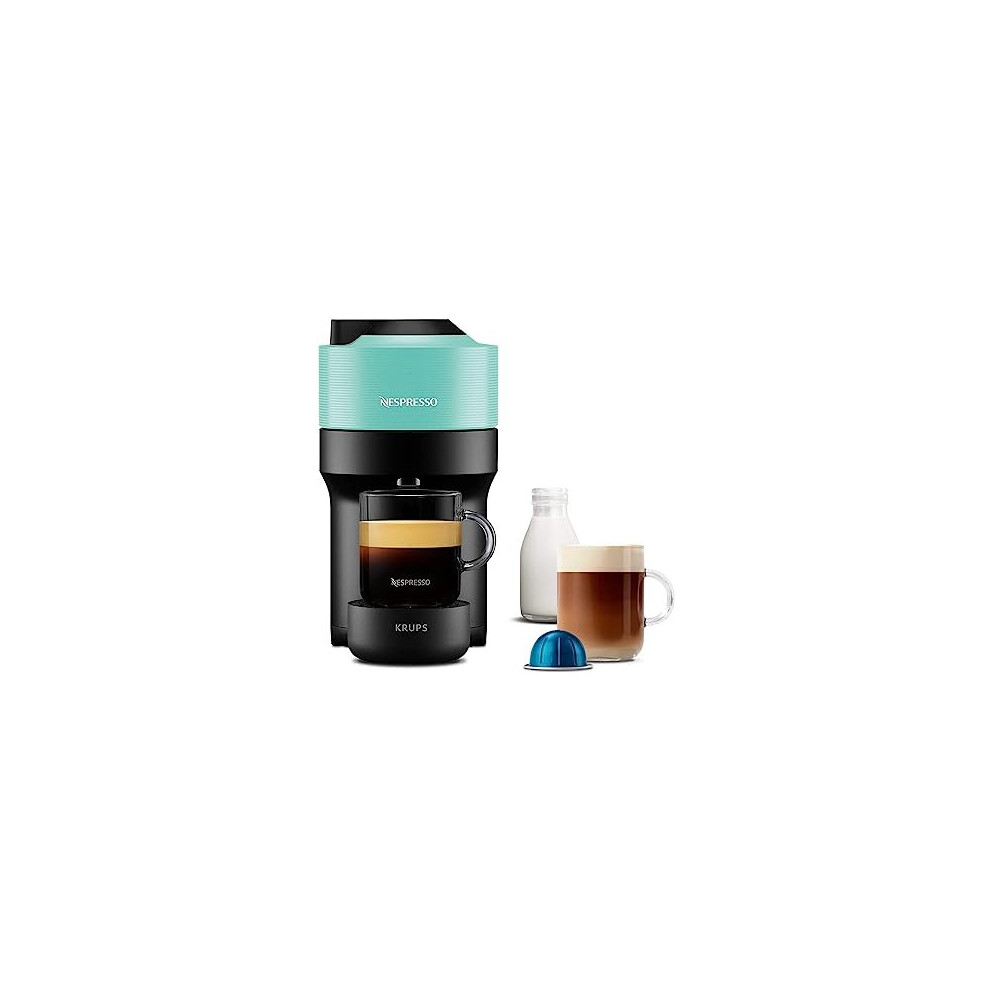 Nespresso Vertuo Pop Coffee Pod Machine by Krups, Aqua Mint, XN920440