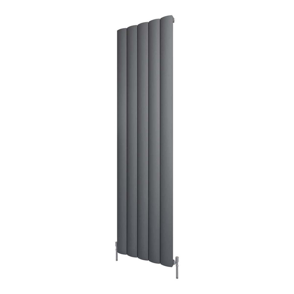 (470Mm, Anthracite) Luka Aluminium Vertical Central Heating Panel Radiators - 1800Mm High 5065000318123