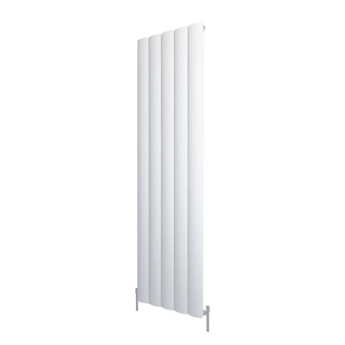 (565mm, White) Luka Aluminium Vertical Central Heating Panel Radiators - 1800mm High