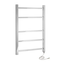 (500mm x 705mm, No) Cumbria Stainless Steel Electric Towel Rails