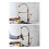 Full Copper Rose Gold Multi-Function Spring Dish Faucet High-Grade Hot and Cold Single Hole 360?Rotating Pull Kitchen Faucet 7