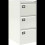 Bisley Filing Cabinet with 3 Lockable Drawers AOC3 White 1