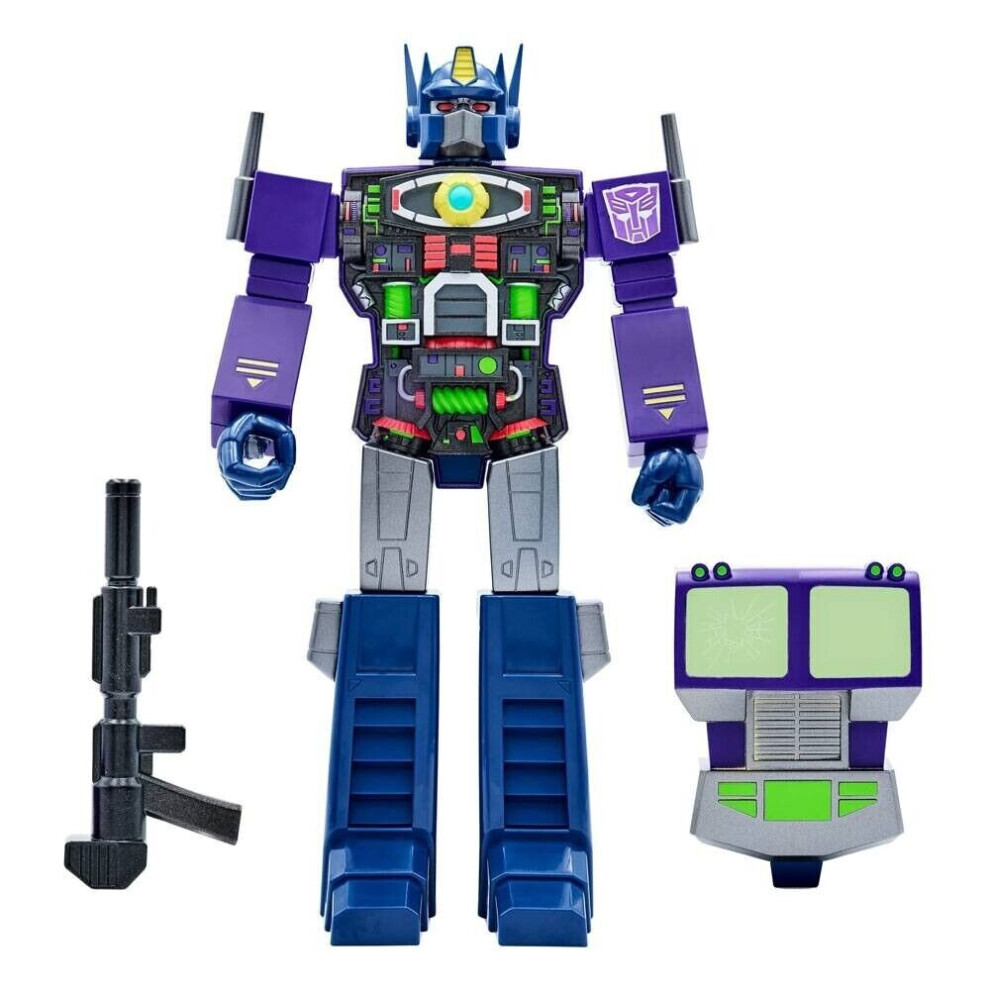Photos - Action Figures / Transformers Transformers Super Cyborg Optimus Prime Shattered Glass Purple Figure 81139