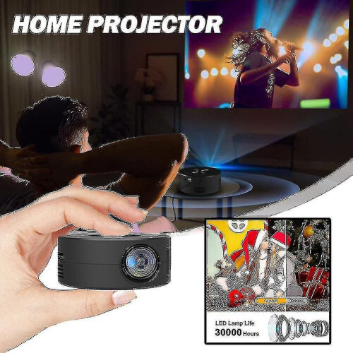 Μίνι προβολέας Led 1080p Hd Home Cinema Φορητός προβολέας ταινιών για το σπίτι 1