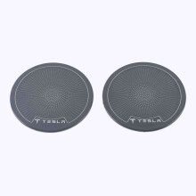 Car Accessories For MODEL Y (5YJY) 2021 Rear Door Panel Horn Cover, Horn Ring Trims,Black Titanium Auto Parts
