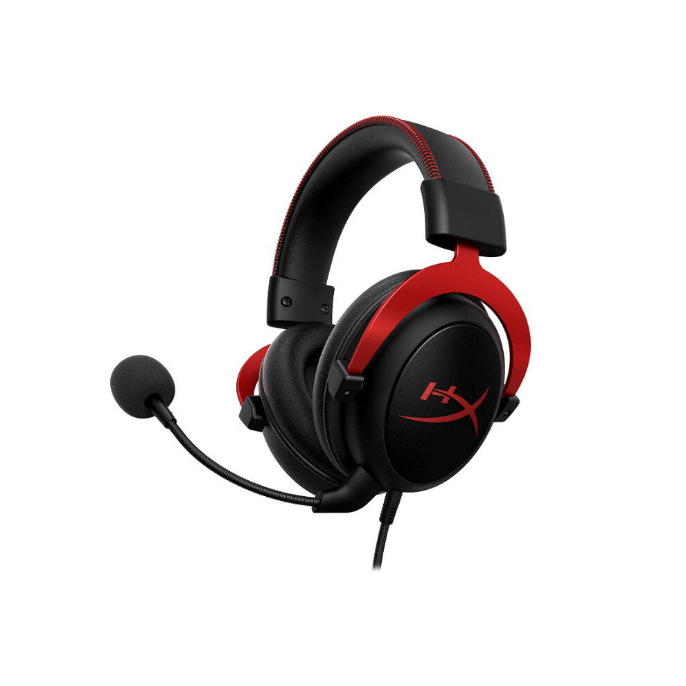 Hyperx Cloud Ii Gaming Headset For Pc/Ps4/Ps5 – 7.1 Virtual Surround, Usb Audio Control Box, Detachable Microphone Red