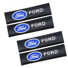4pcs FORD Car Seat Belt Cover Safety Shoulder Strap Cushion Pad Carbon