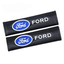 2pcs FORD Car Seat Belt Cover Safety Shoulder Strap Cushion Pad Carbon
