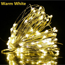(20m-200LED, Warm White) USB LED Micro Rice String Fairy Lights Party Decor